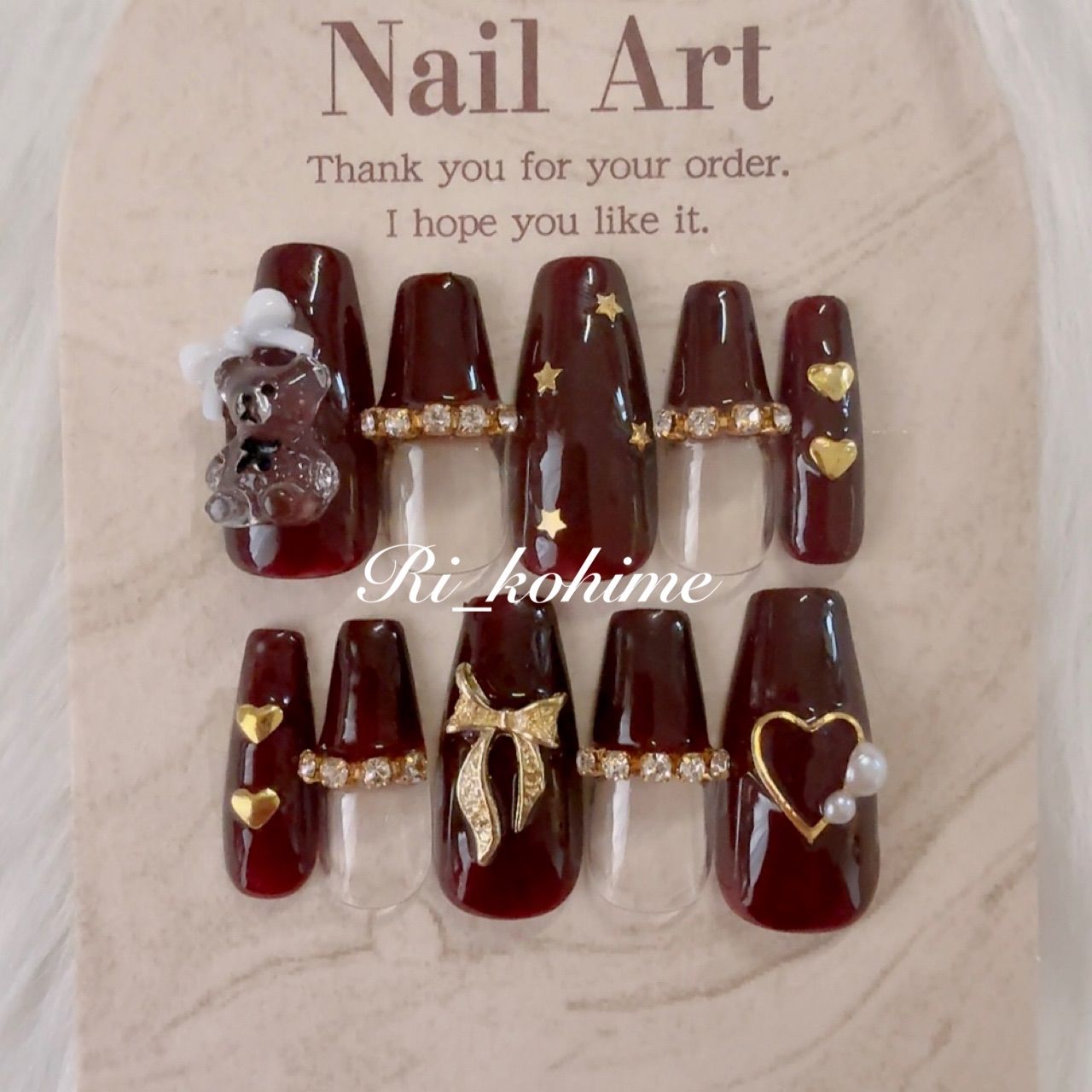 ネイルチップ 現品 フレンチガーリー ちゅるん ニュアンス バレエコア