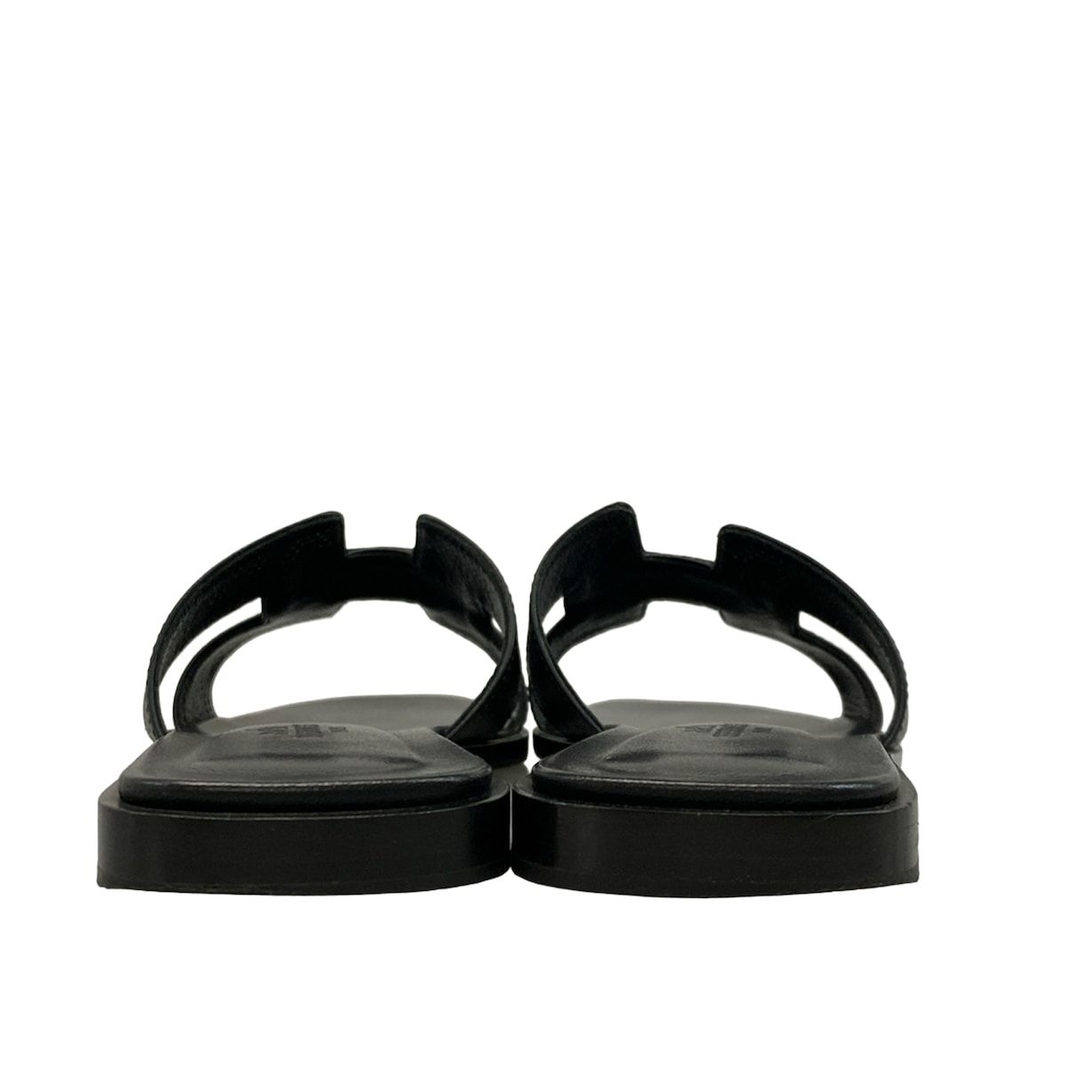 エルメス サンダル 35 1/2 レディース 黒 HERMES(エルメス) サンダル 35 1/2 レディース オラン 黒 レザー