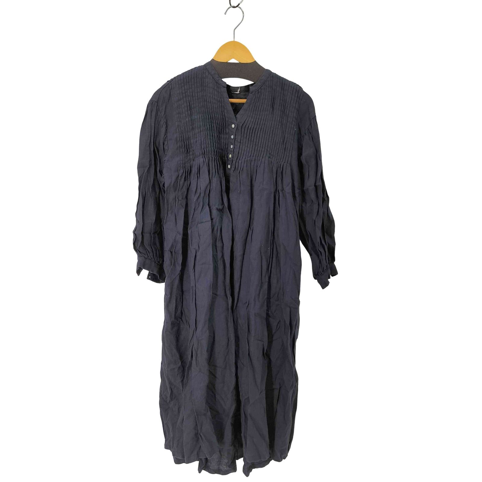 ゼロハチマブ 08Mab リネン ピンタックワンピース レディース FREE