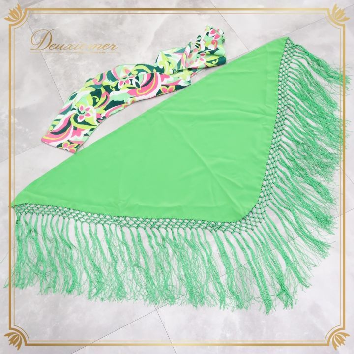 フラメンコ 衣装 まとめ売り セット シージョ ピキージョ 緑 黄緑