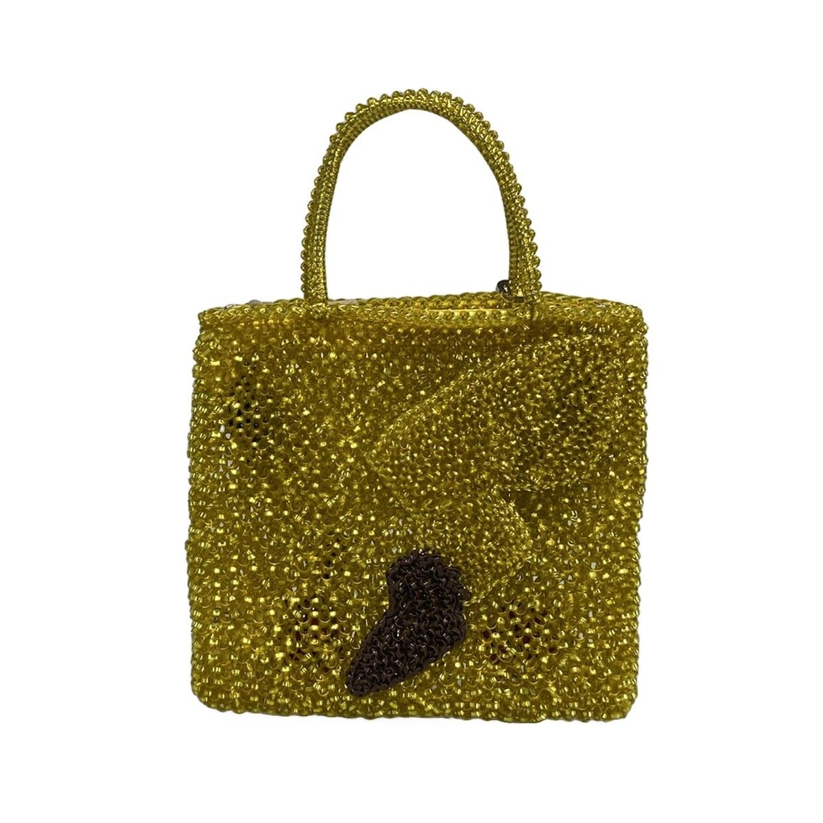 ANTEPRIMA ワイヤーバッグ レアカラー イエロー 保存袋あり 美品 ANTEPRIMA(アンテプリマ) ハンドバッグ美品 ワイヤーバッグ PB25FPM0LY