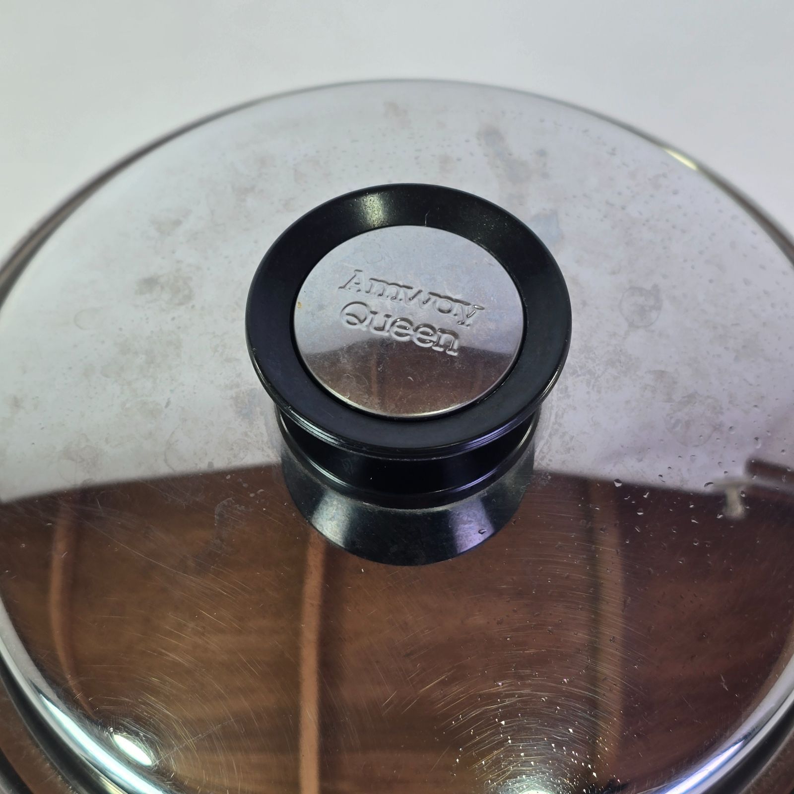 Amway Queen 中 ソースパン 片手鍋 蓋付 旧型 片手 鍋 ステンレス