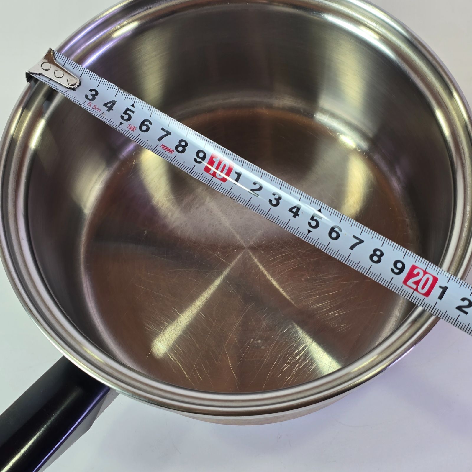 Amway Queen 中 ソースパン 片手鍋 蓋付 旧型 片手 鍋 ステンレス