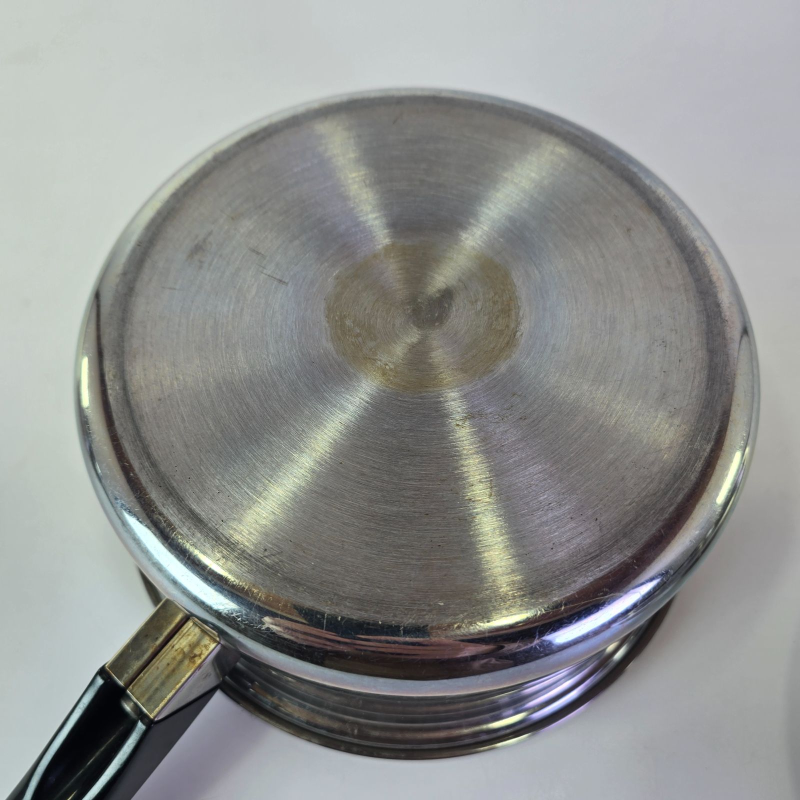 Amway Queen 中 ソースパン 片手鍋 蓋付 旧型 片手 鍋 ステンレス