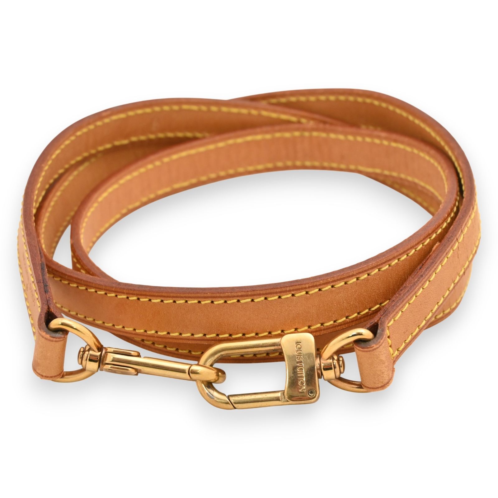 ルイヴィトン ヌメ革 ショルダーストラップ ゴールド金具 Bランク