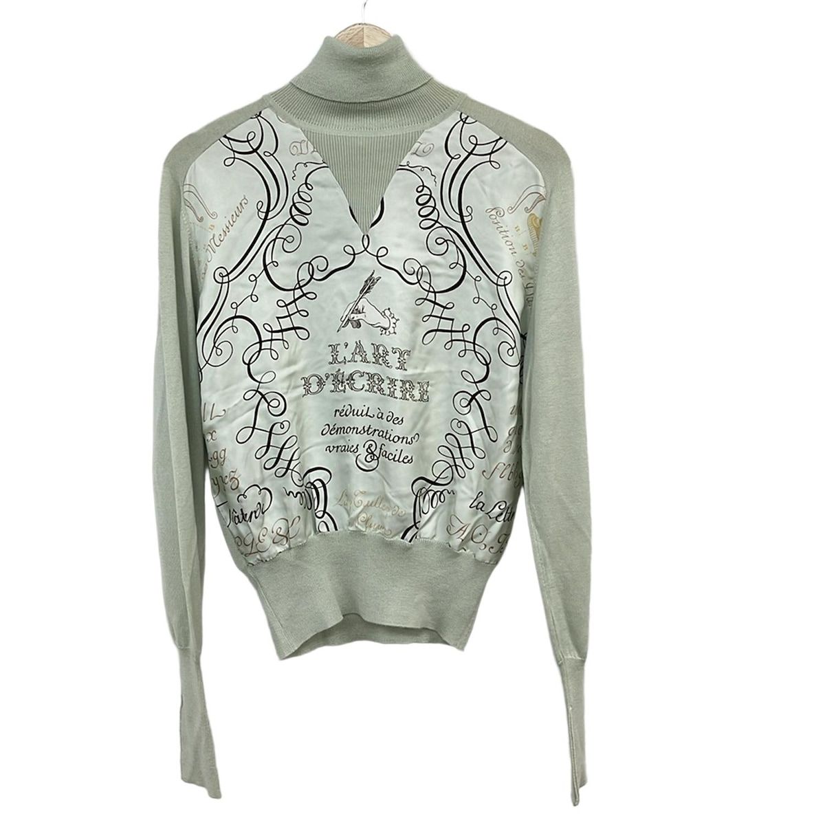 HERMES(エルメス) 長袖セーター サイズ40 M レディース美品 - ベージュ