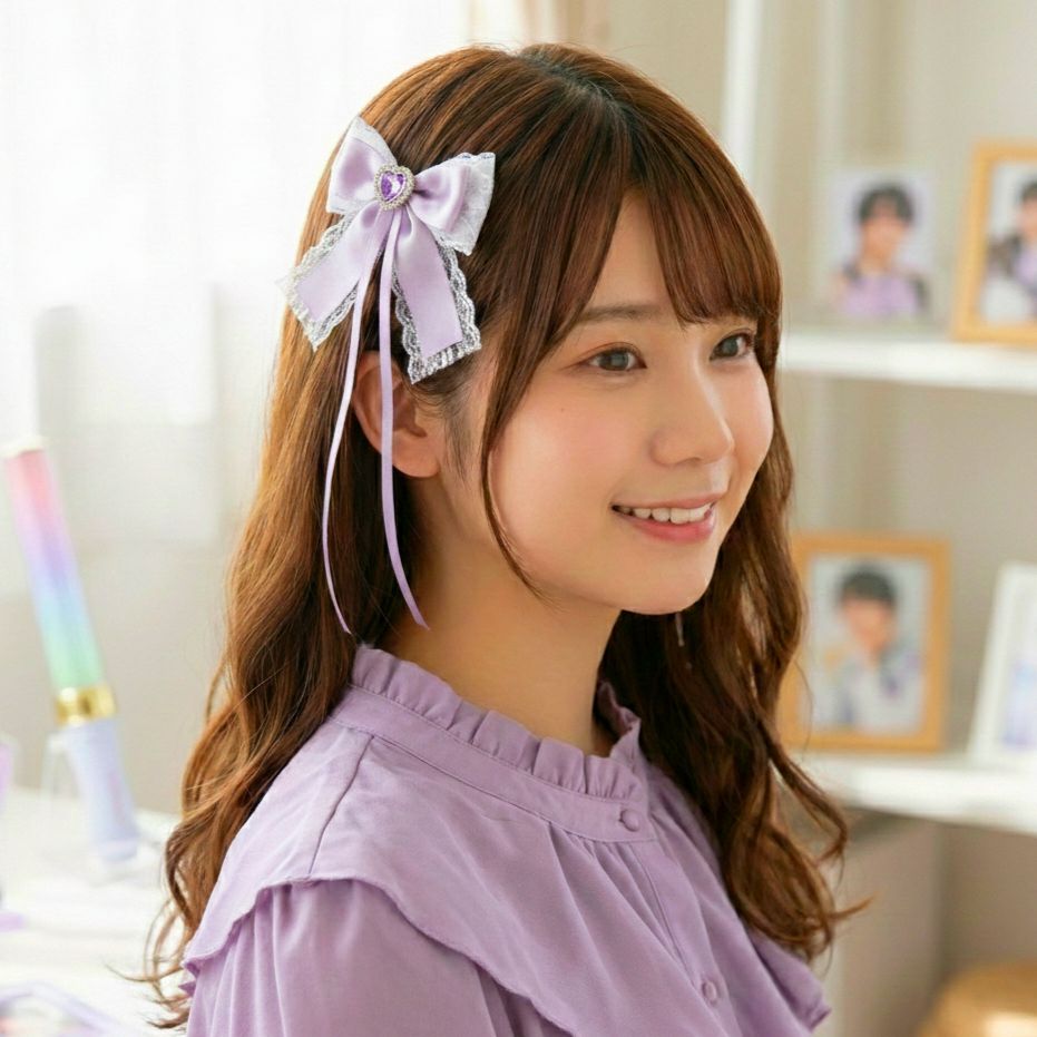 量産型リボン ヘアクリップ ピンク 推し活グッズ リボン ヘア