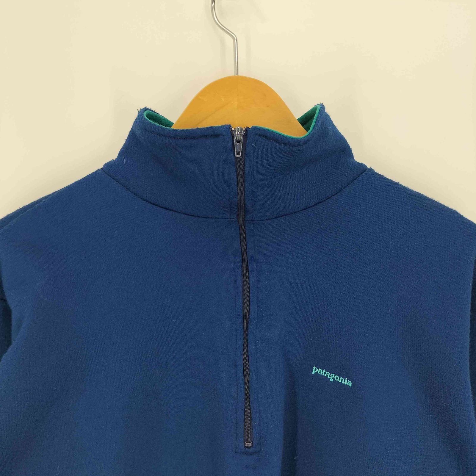 パタゴニア patagonia 80-90S USA製 ロゴ刺繍 裏起毛 紙タグ プル 