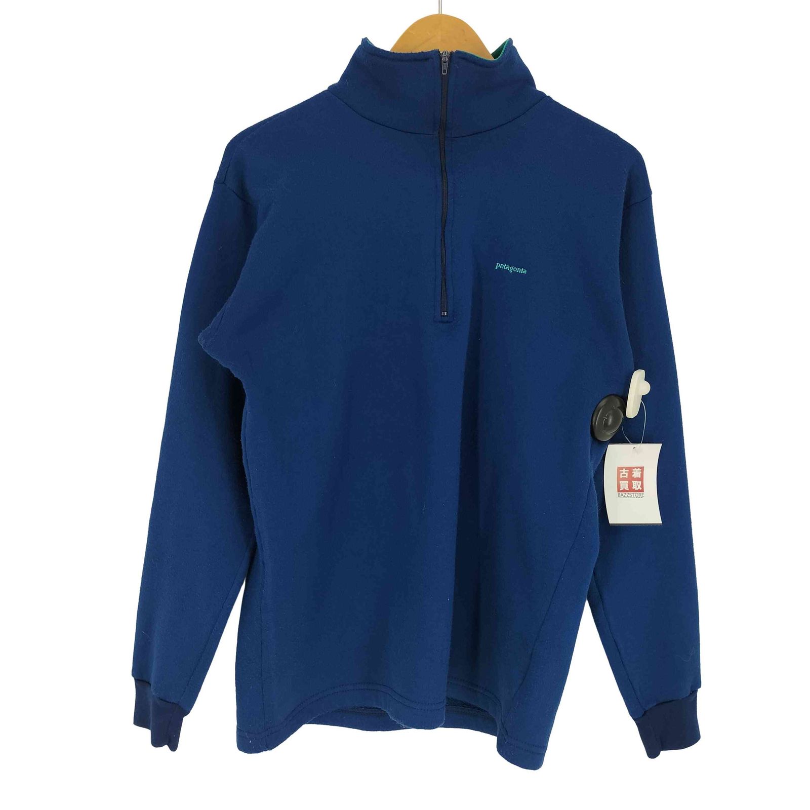 パタゴニア patagonia 80-90S USA製 ロゴ刺繍 裏起毛 紙タグ プル 