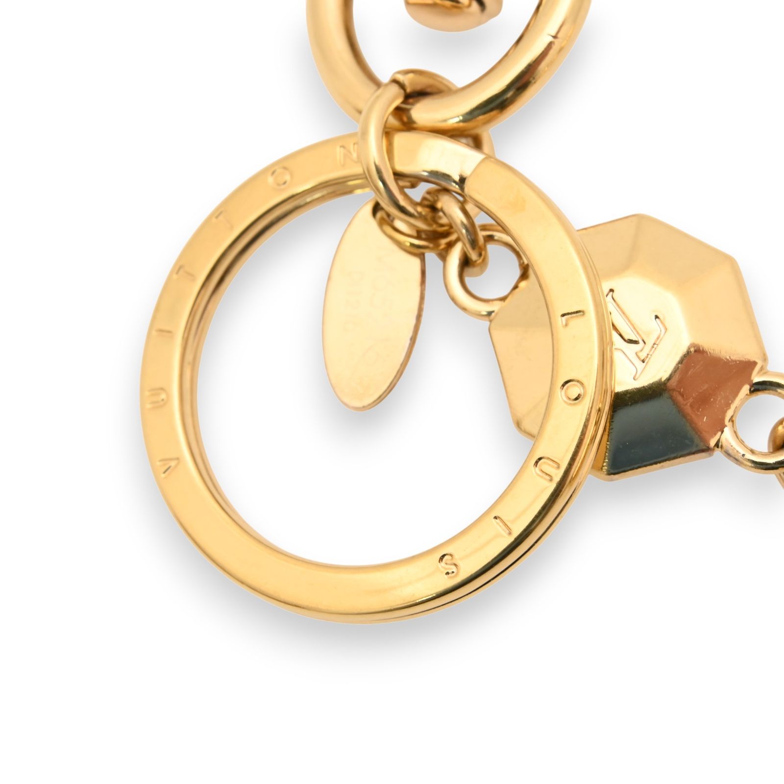 ルイヴィトン キーホルダー LV ファセット キーリング チャーム A