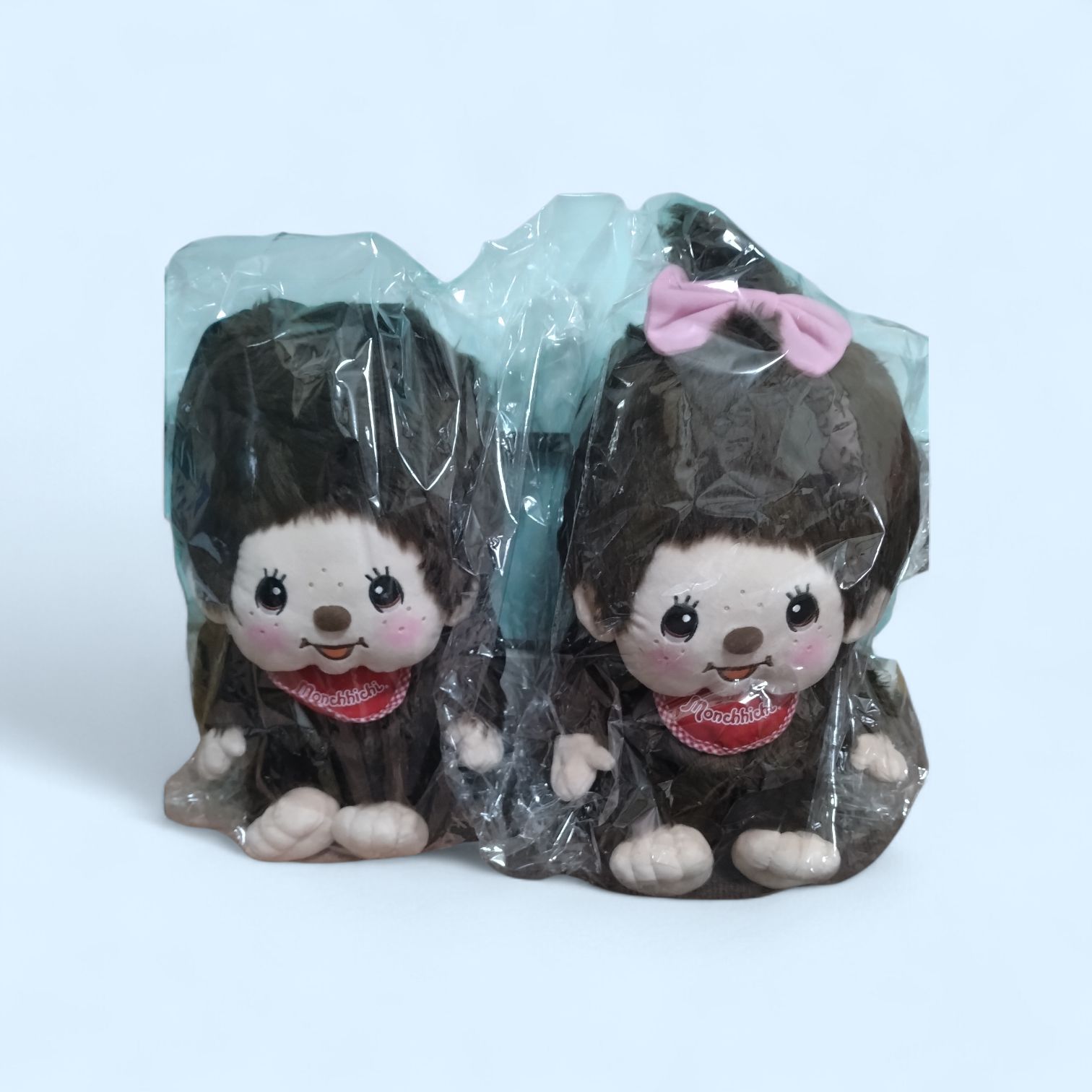 【新品未使用】モンチッチ ぬいぐるみリュック 　2袋 新品未使用】モンチッチくん ちゃん ぬいぐるみリュック 2袋 - メルカリ