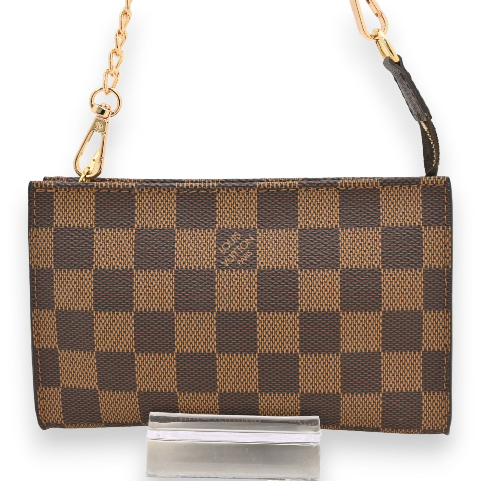 LOUIS VUITTON（ルイ・ヴィトン） ダミエ 付属 ポーチ Aランク ルイヴィトン ダミエ マレ ポーチ チェーン Aランク lv2424vv - メルカリ