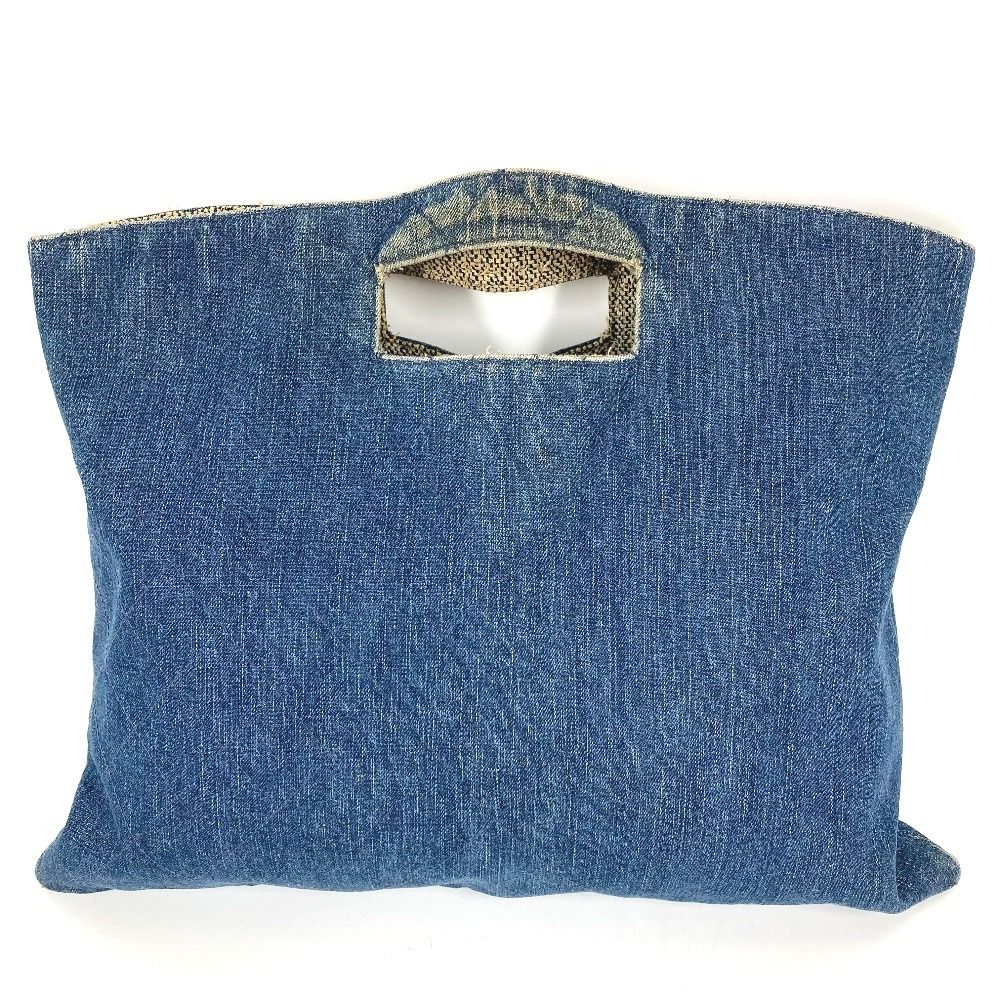 CHANEL シャネル ハンドバッグ マトラッセ キルティング デニム ブルー