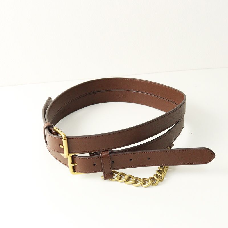 【美品】RALPH LAUREN ベルト レディース キャメル ラルフ 極美品 ローレン ラルフローレン LAUREN Ralph Lauren ドレスベルト