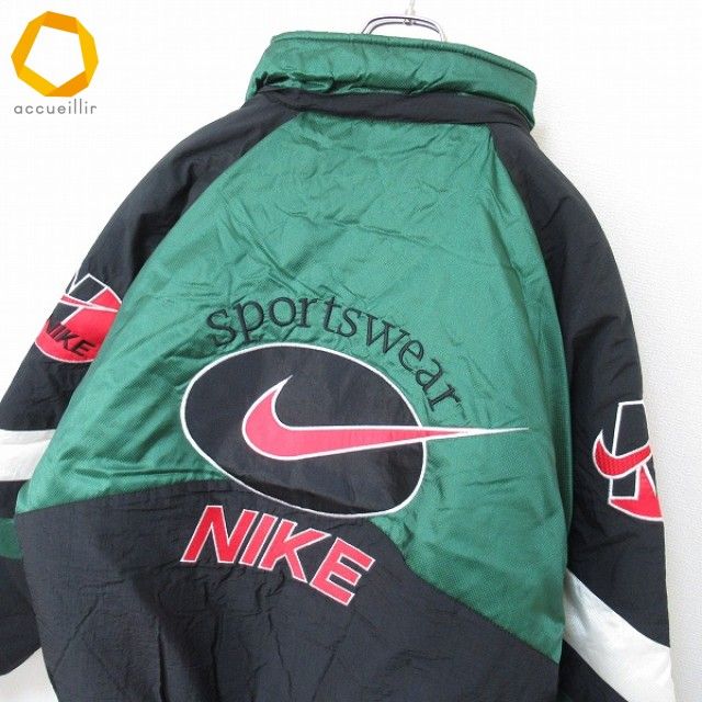 ナイキ NIKE 中綿ナイロンジャケット ブルゾン 90S USA製 SUPREME元