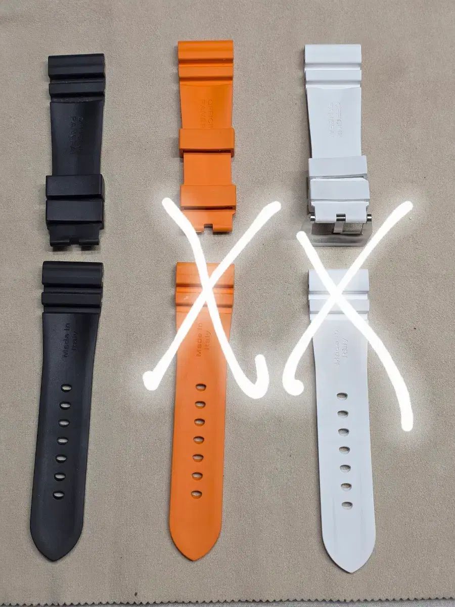  PANERAI アコーディオンラバー ブラック xl 26mm シャツ 自動巻き時計 腕時計(アナログ)