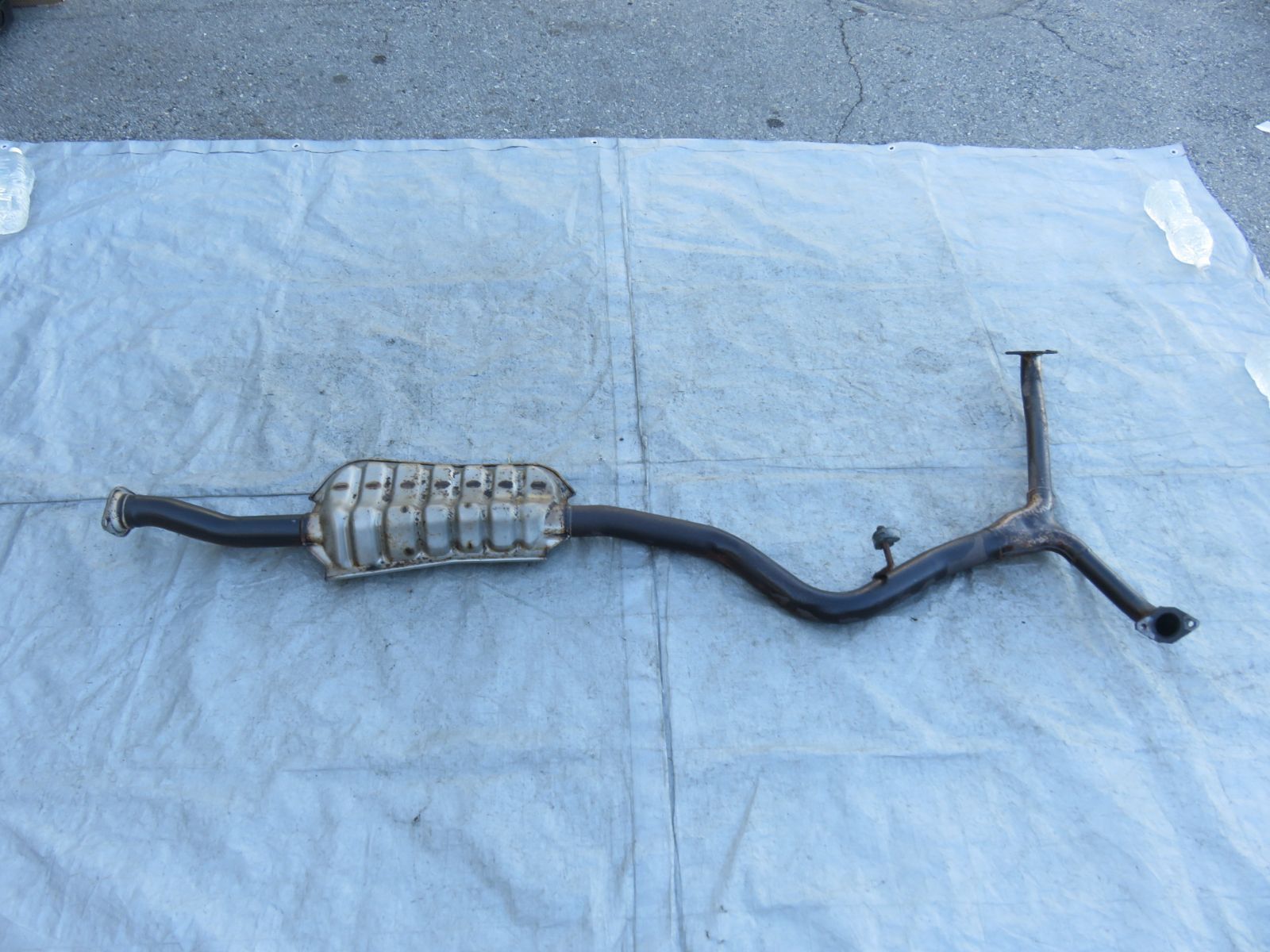 LK397* スバル GVF インプレッサ WRX STI 中間パイプ センターマフラー