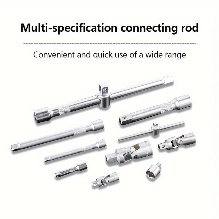  216点多機能 多目的ツールセット クロムバナジウム鋼製 耐久性UP キャリングケース付き 家庭|ガレージ|車|バイク|自転車メンテナンス DIY工具 交換 パーツ付属 ソケットビット ソケット