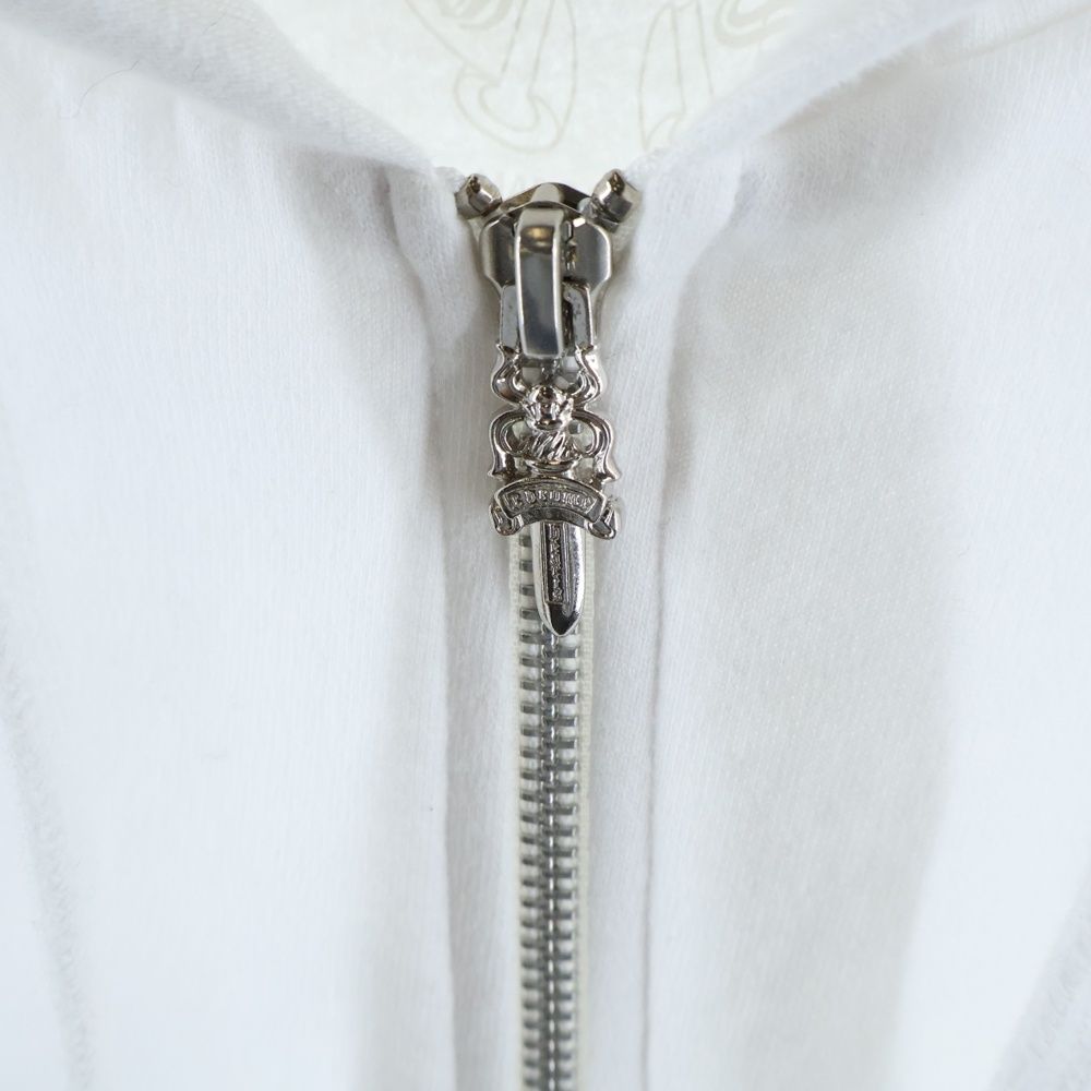 CHROME HEARTS (クロムハーツ) SWTSHRT HD ZIP アームロゴ ジップ