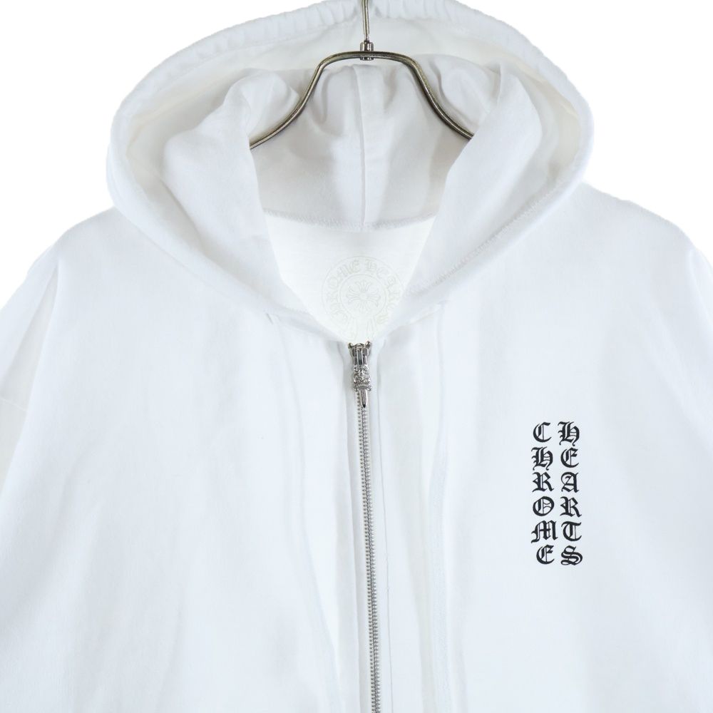 CHROME HEARTS (クロムハーツ) SWTSHRT HD ZIP アームロゴ ジップ