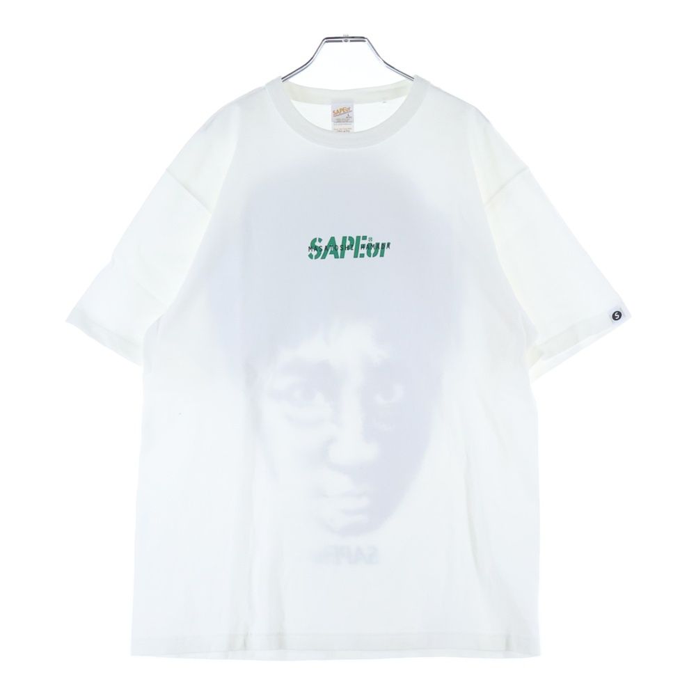 サプール 浜田雅功 ジェムス田 S/S TEE ホワイト SAPEur Ｌ SAPEur (サプール) MASATOSHI HAMADA 浜田雅功 浜ちゃん コラボ T