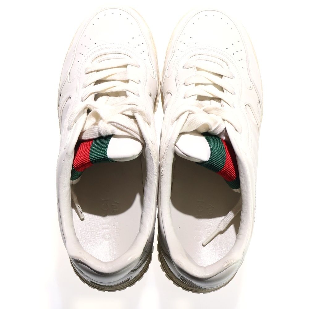 GUCCI リウェブ ローカット キャンバススニーカー　ホワイト　サイズ9 GUCCI (グッチ) REWEB リウェブ ローカットスニーカー ホワイト 786186