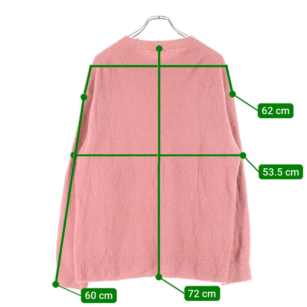 AURALEE ピンク 長袖ニット 100%コットン AURALEE ピンク 長袖ニット 100%コットン