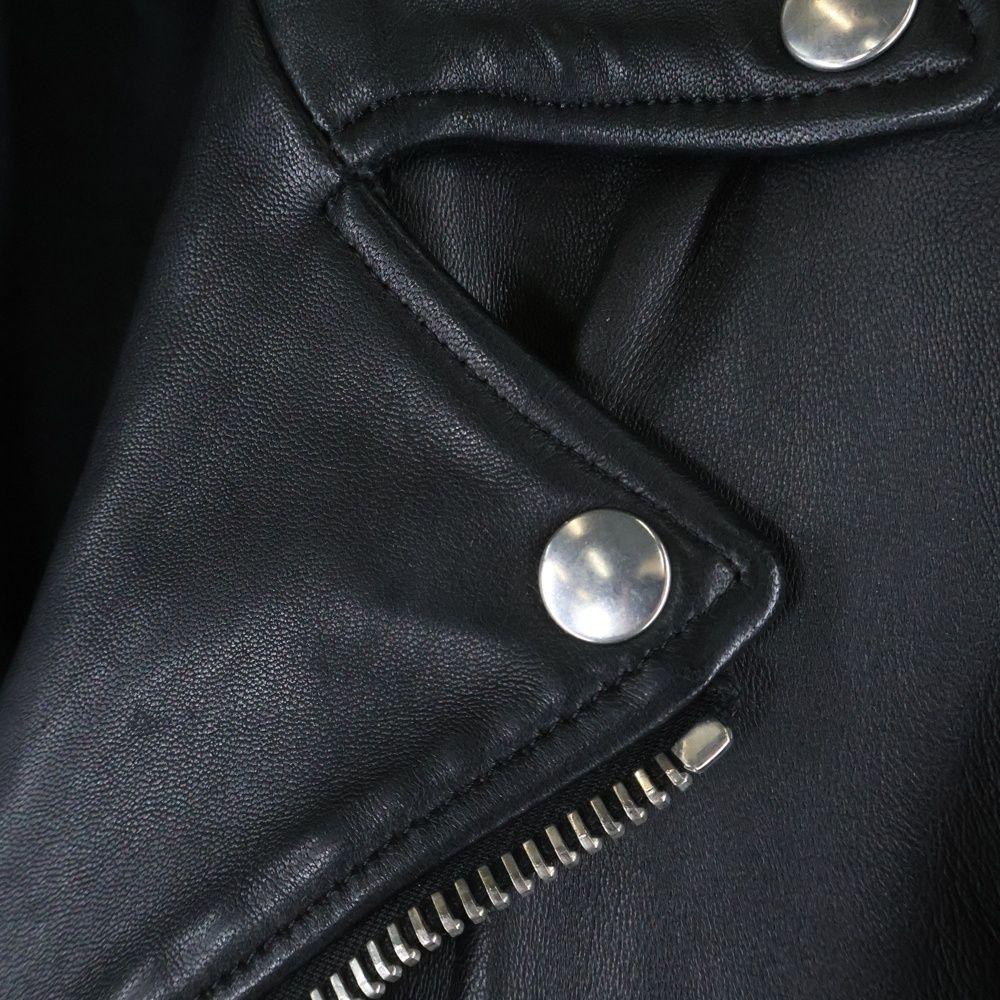 LITHIUM HOMME リチウム オム ラムレザーダブルライダースジャケット ブラック LH22-0216 - メルカリ