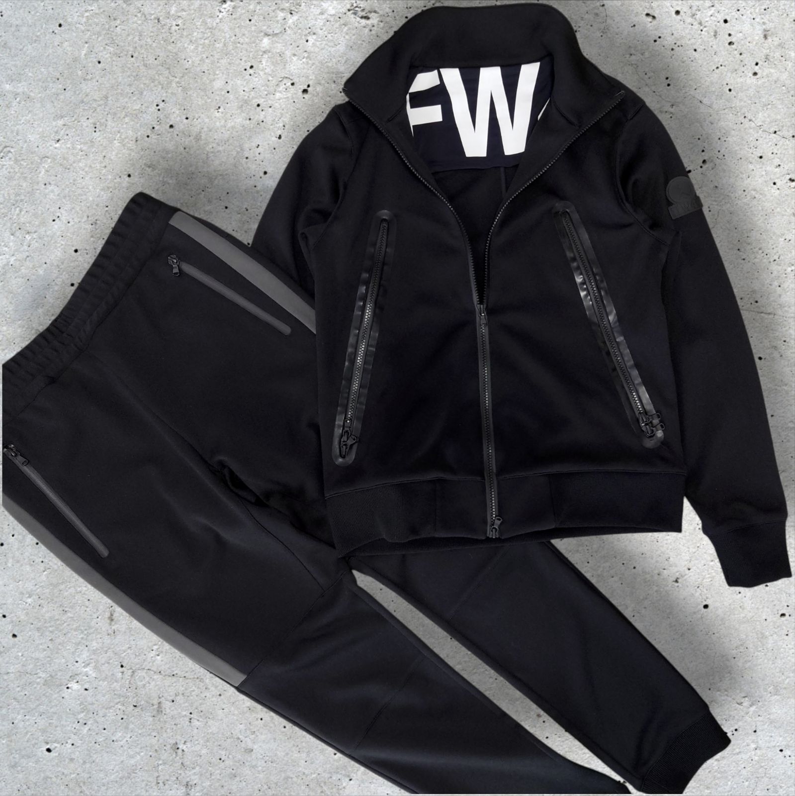 極美品 TFW49 GOLF トラックスーツ セットアップ ブラック メンズ