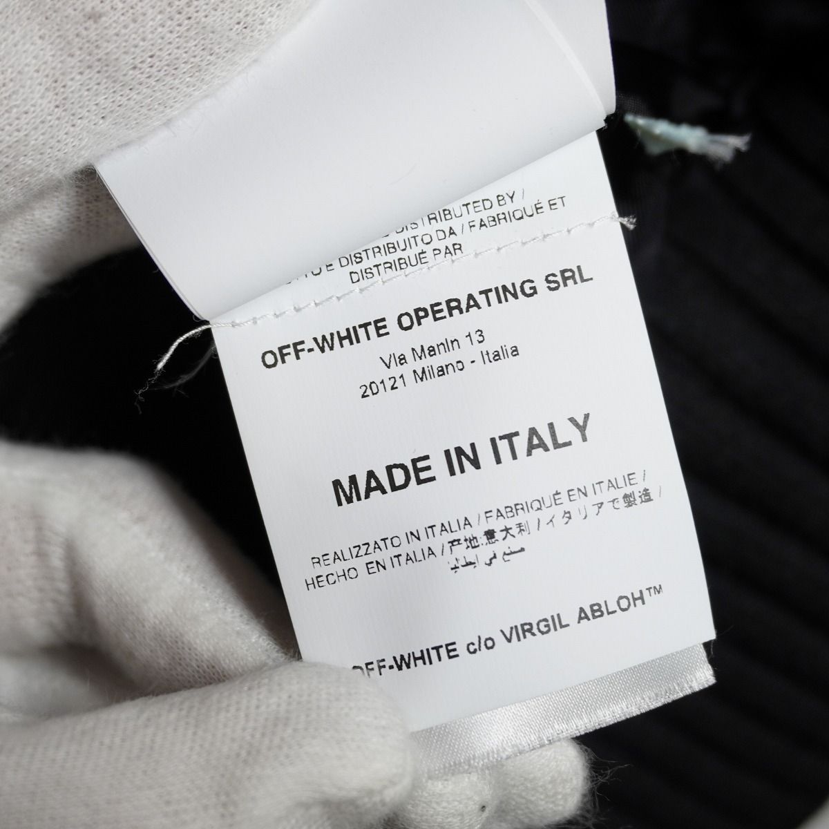 国内正規 OFF-WHITE オフホワイト DIAG SKINNY VARSITY バックアロー