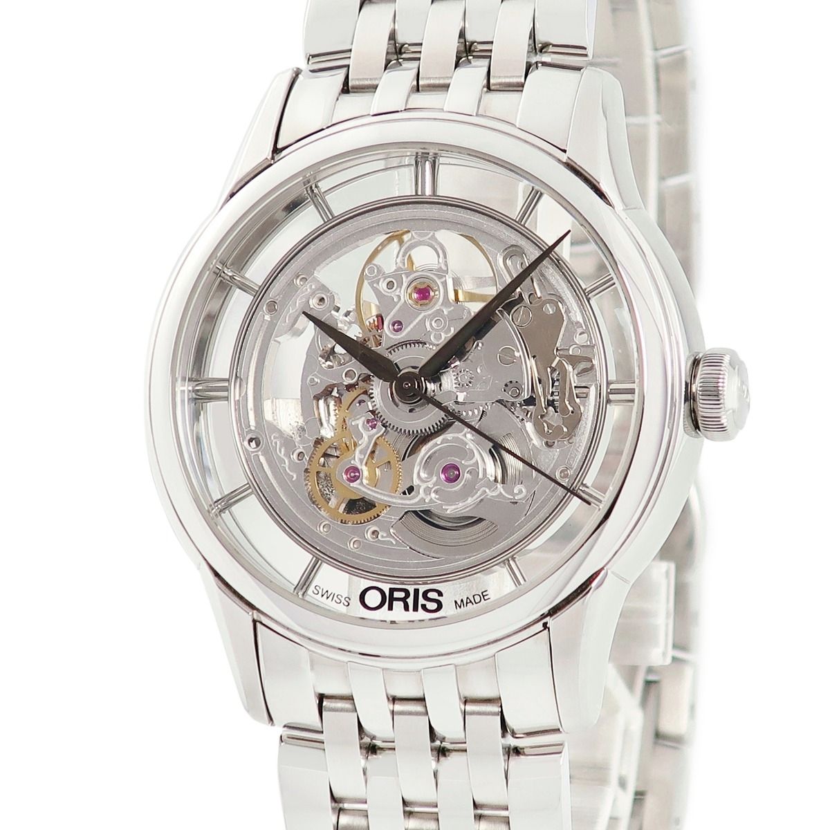 オリス 腕時計 734 7684 40 51 鑑定済み ブランド