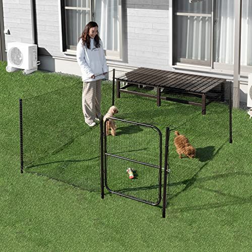 ドックランセット タンスのゲン ドッグランセット 長さ8m 高さ90cm ゲート付き