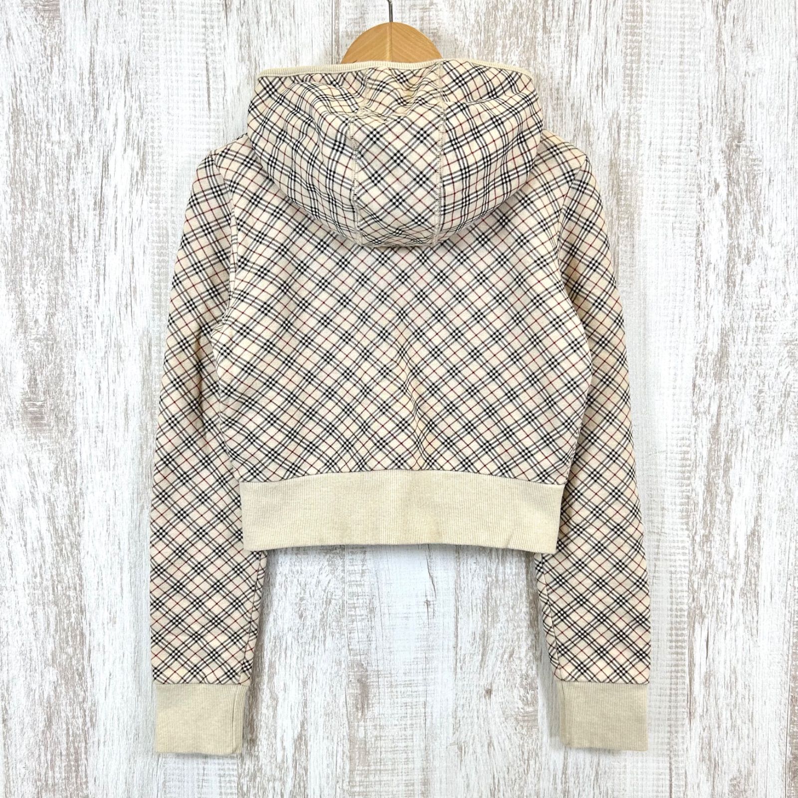 美品 BURBERRY BLUE LABEL バーバリーブルーレーベル ホースロゴ刺繍