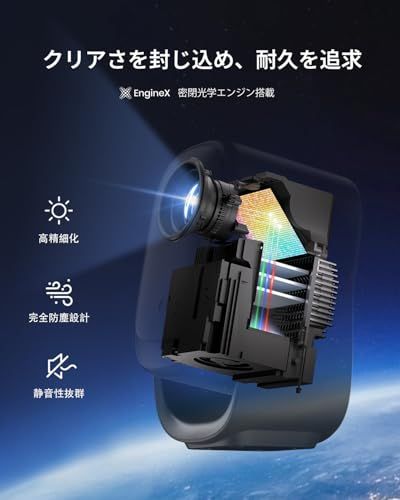  VGP 2025コスパ大賞-映像音響部会 Dangbei プロジェクター N 2 mini スタンド一体型 ミニ 小型 ホームプロジェクター Netflix公認 天井投影対応 フルHD 200 ISOルーメン 120インチ大画面 自動台形補正 3580 e 358 その他 キッチン 食器