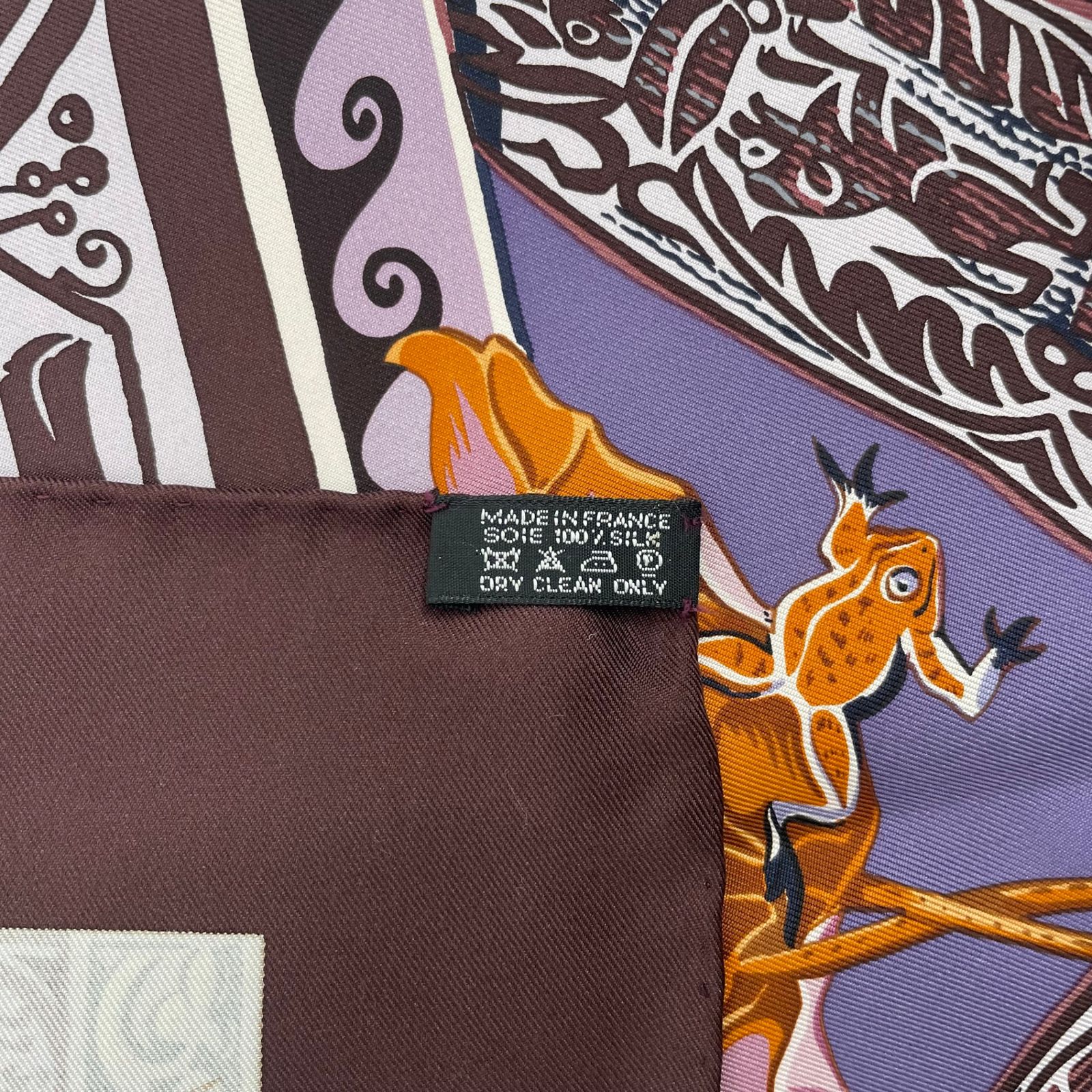 新品同様 HERMES エルメス カレ90 シルク スカーフ LE JARDIN DES 