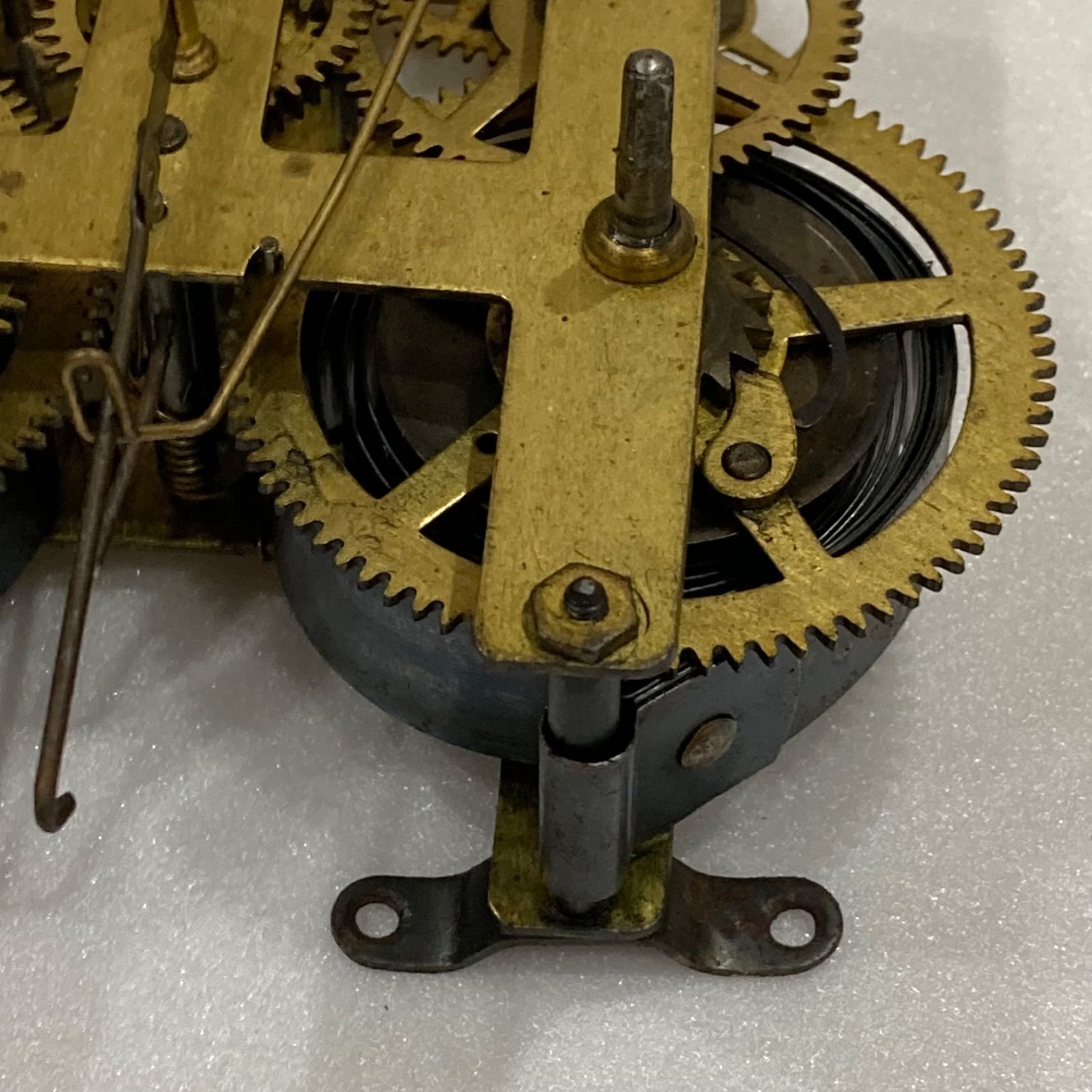 古い柱時計 機械部分 ジャンク品 / 古時計 ボンボン時計 古道具 レトロ