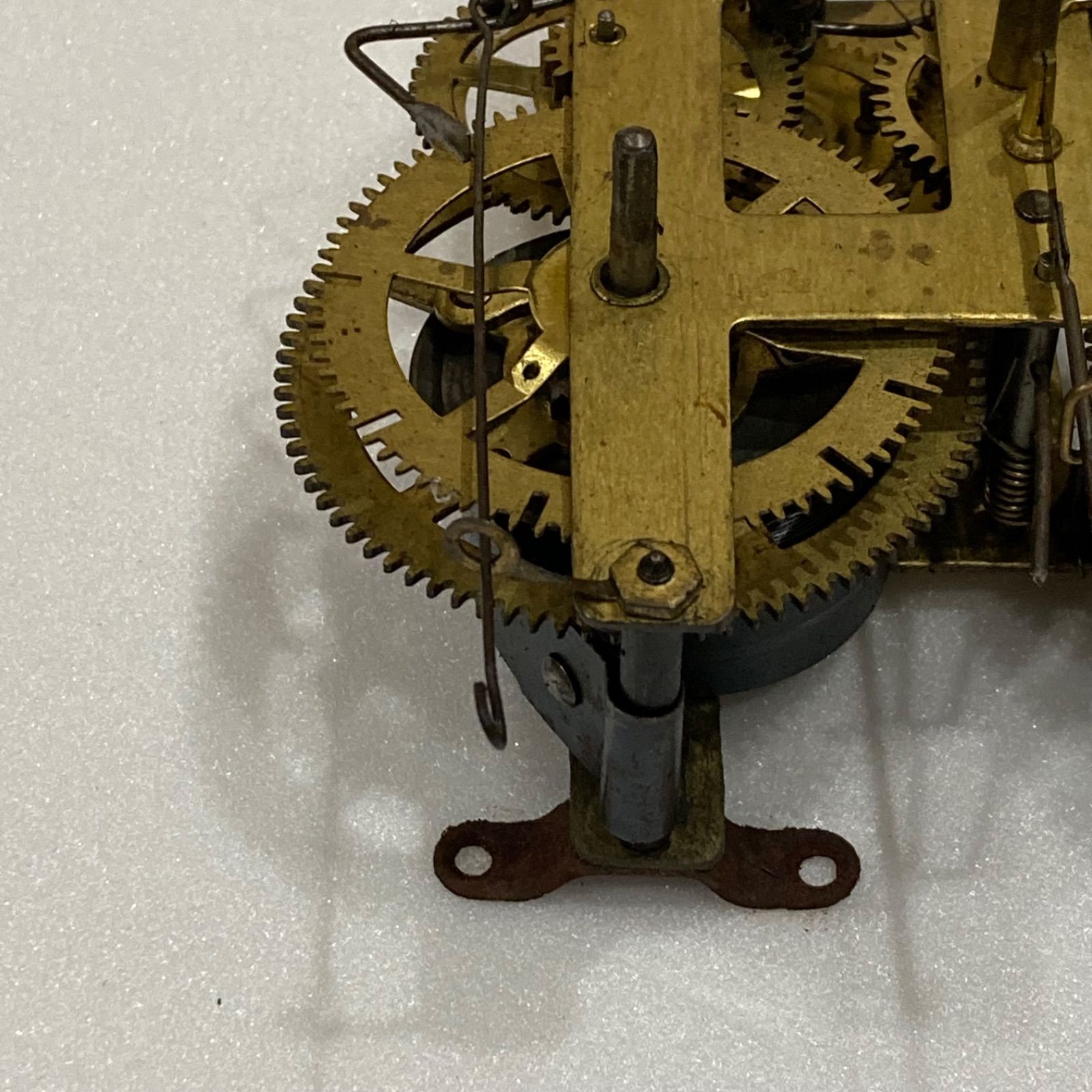 古い柱時計 機械部分 ジャンク品 / 古時計 ボンボン時計 古道具 レトロ