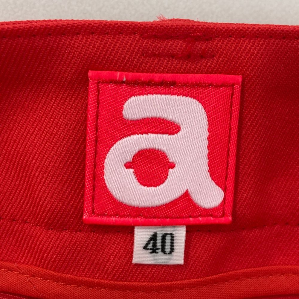 サイズ：40 ARCHIVIO アルチビオ インナー付き裾レーススカート レッド