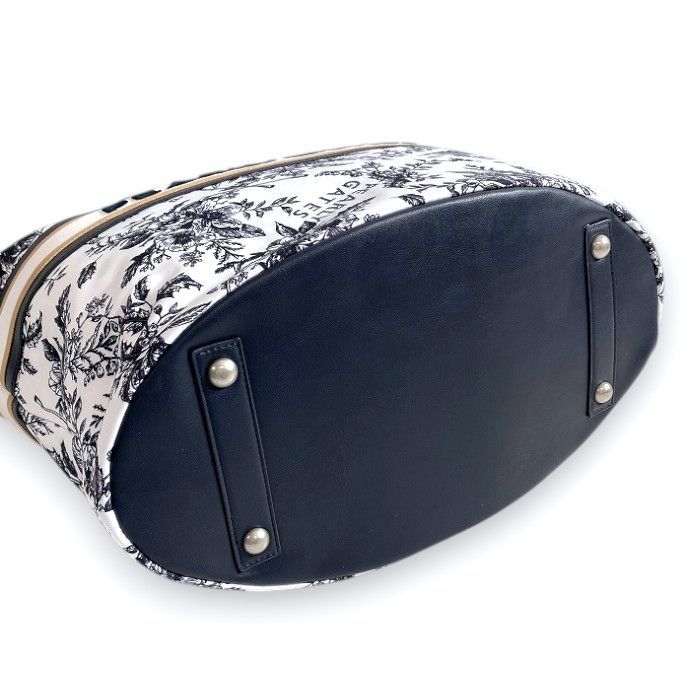 PEARLY GATES パーリーゲイツ ゴルフ 異素材ミックス 繊細花柄 トート