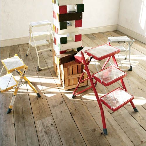 ダルトン(Dulton) フォールディング 2ステップス 脚立 レッド 100