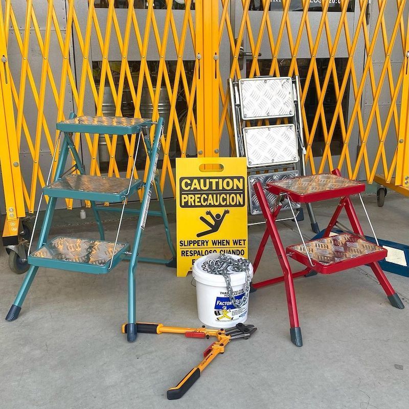  ダルトン Dulton フォールディング 2ステップス 脚立 レッド 100-271 RD 脚立 踏み台 脚立 はしご 足場