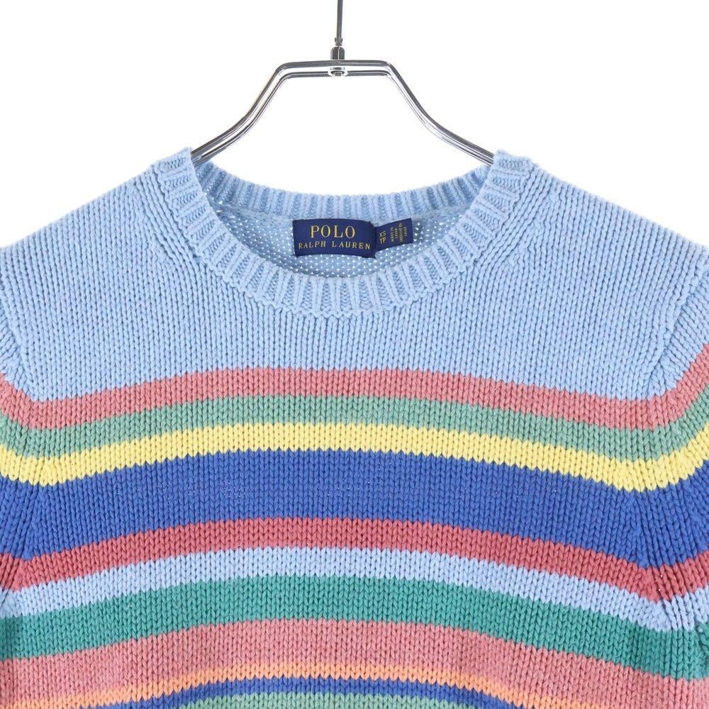 POLO RALPH LAUREN (ポロラルフローレン) マルチボーダー半袖ニット  