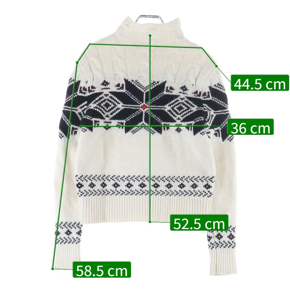 11日まで出品vintage⭐︎ローレンラルフローレン　スケート柄タートルネック LAUREN RALPH LAUREN (ローレンラルフローレン) ウール ノルディック柄