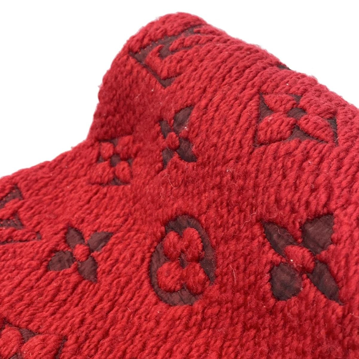 ルイヴィトン エシャルプ ロゴマニア マフラー ルビー レッド M72432 LOUIS VUITTON ルイ ヴィトン エシャルプ ロゴマニア マフラー M72432