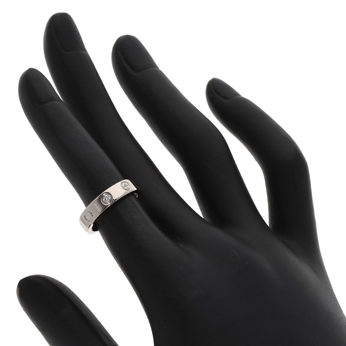 CARTIER カルティエ ミニラブリング 1P ダイヤモンド #46 リング・指輪