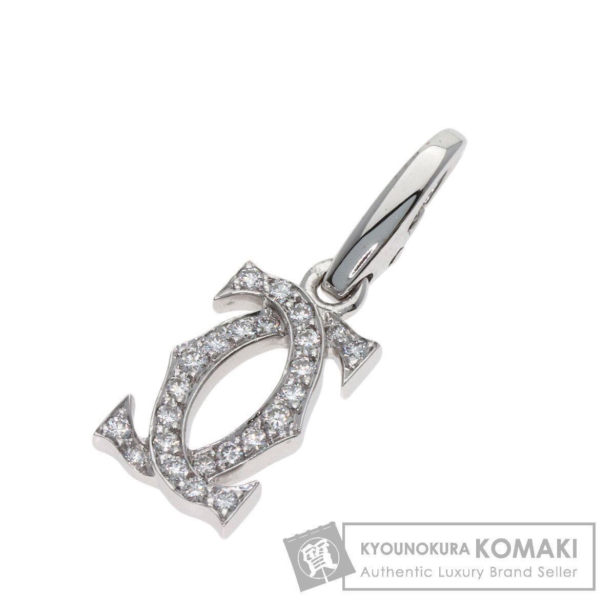 CARTIER カルティエ 2C ダイヤモンド ペンダントトップ K18WG