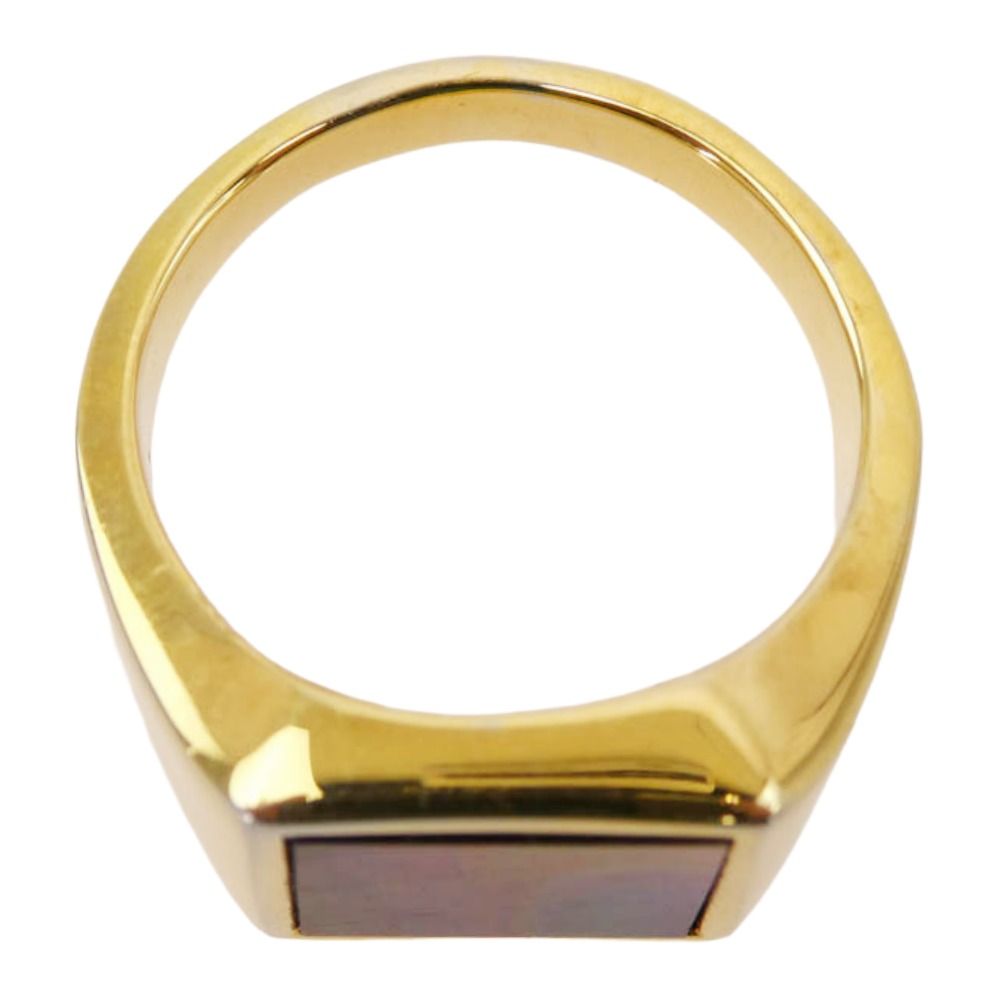 ノウハウ KNOWHOW Square Ring スクエア リング ゴールド系 19号【中古】 ノウハウ KNOWHOW Square Ring スクエア リング ゴールド系 19号【中古