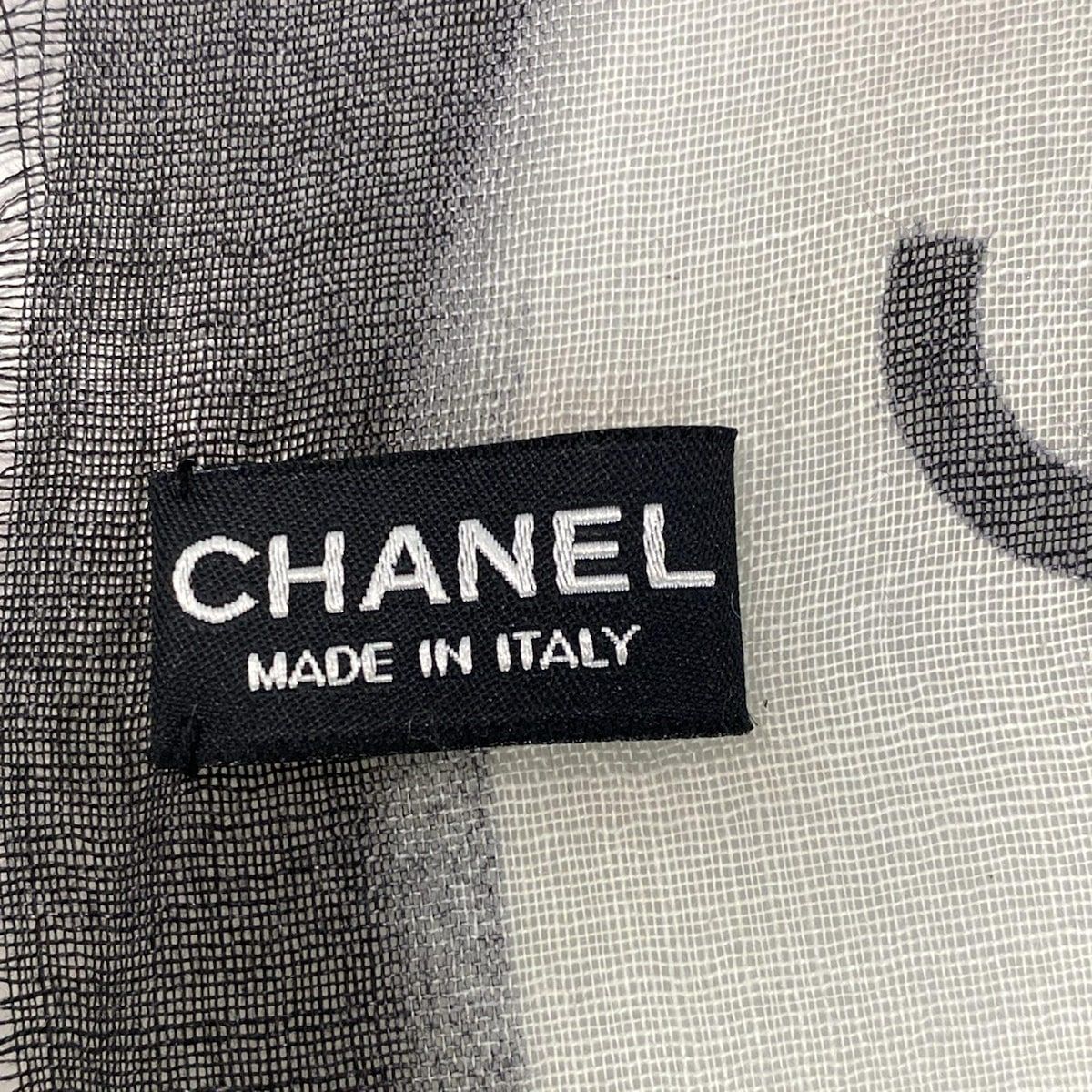 CHANEL(シャネル) ストール(ショール)美品 - 黒×アイボリー ココマーク