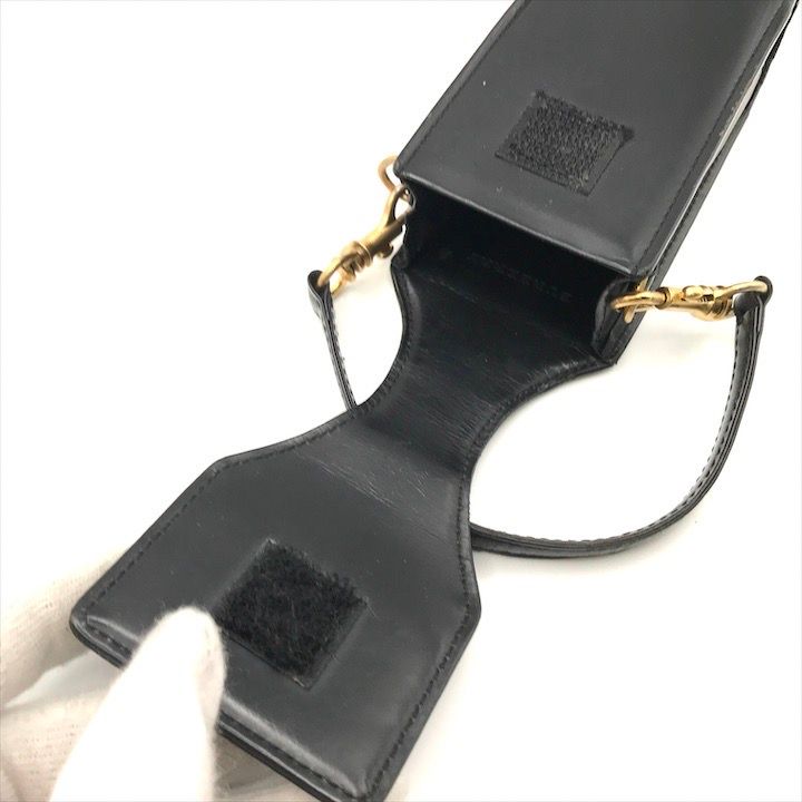 良品 BURBERRY バーバリー ノバチェック柄 キャンバス レザー マルチ