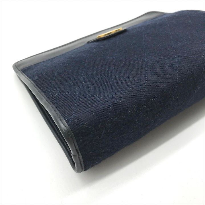 良品 CHANEL シャネル ココマーク ミニ マトラッセ クラッチ セカンド
